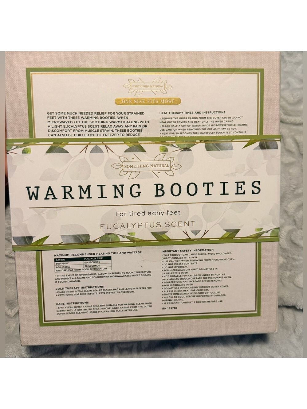 Something Natural Warming Booties - Picture 2 of 2